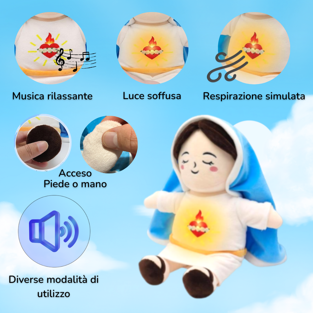 Peluche calmante di Maria che respira