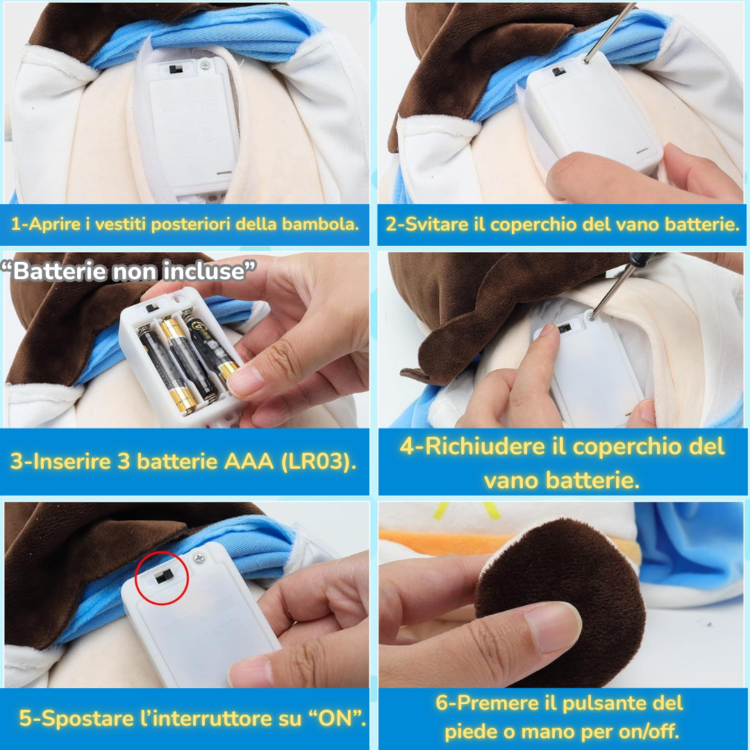 Peluche calmante di Maria che respira