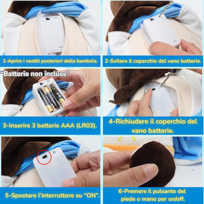 Peluche calmante di Maria che respira